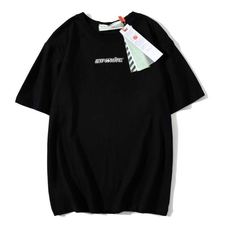 Áo Thun Off-White Tay Ngắn Chất Cotton In Chữ Thời Trang