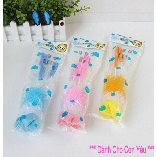 Bộ cọ rửa bình sữa và núm ty cho bé