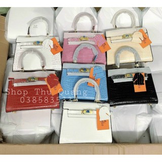 Túi Hm Sz 21cm vân rắn kèm tag