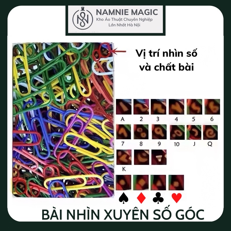 Bài Nhìn Xuyên, Bài Lỗi ,Stripper Deck, Tìm Vị Trí Lá Bài.