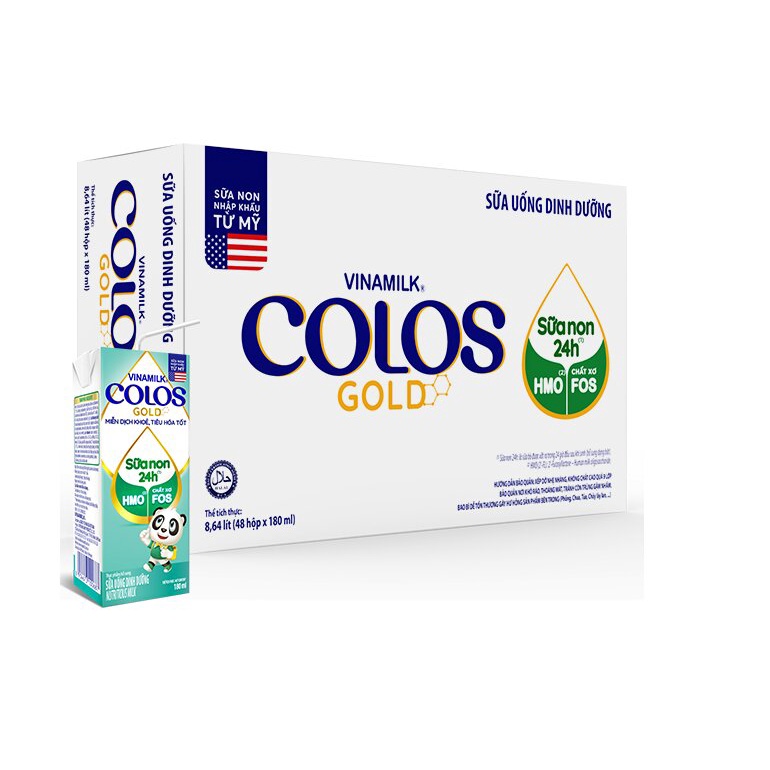 Thùng 48h Sữa bột pha sẵn Colos Gold Vinamilk 110ml