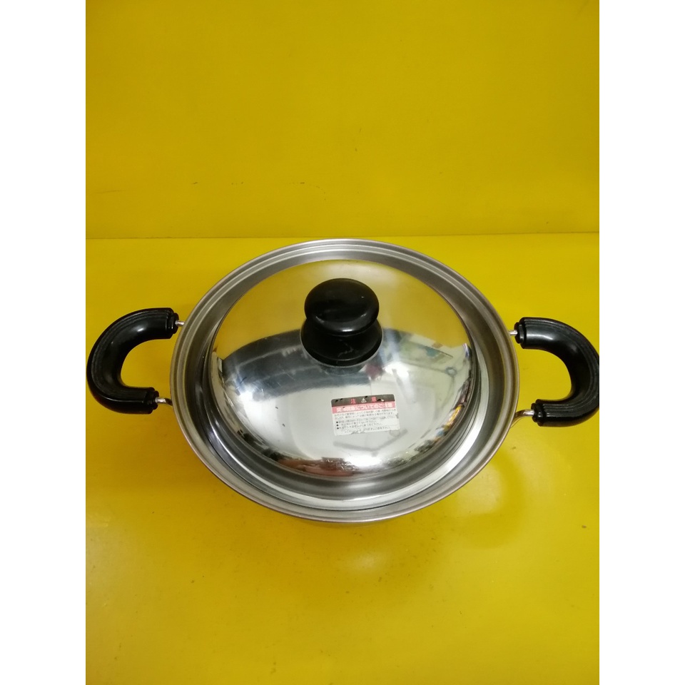 Nồi inox luộc nội địa Nhật (made in Japan), size 26cm, cao 13cm (mã 826), Dùng được bếp từ