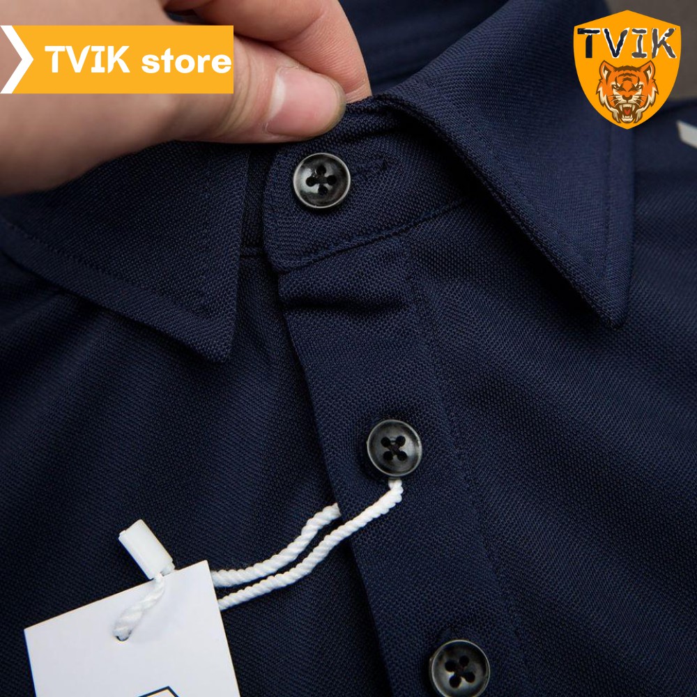 Áo thun có cổ Tvik lên form chuẩn đẹp, chất vải cá sấu co giãn mặc thoải mái, ATR | BigBuy360 - bigbuy360.vn