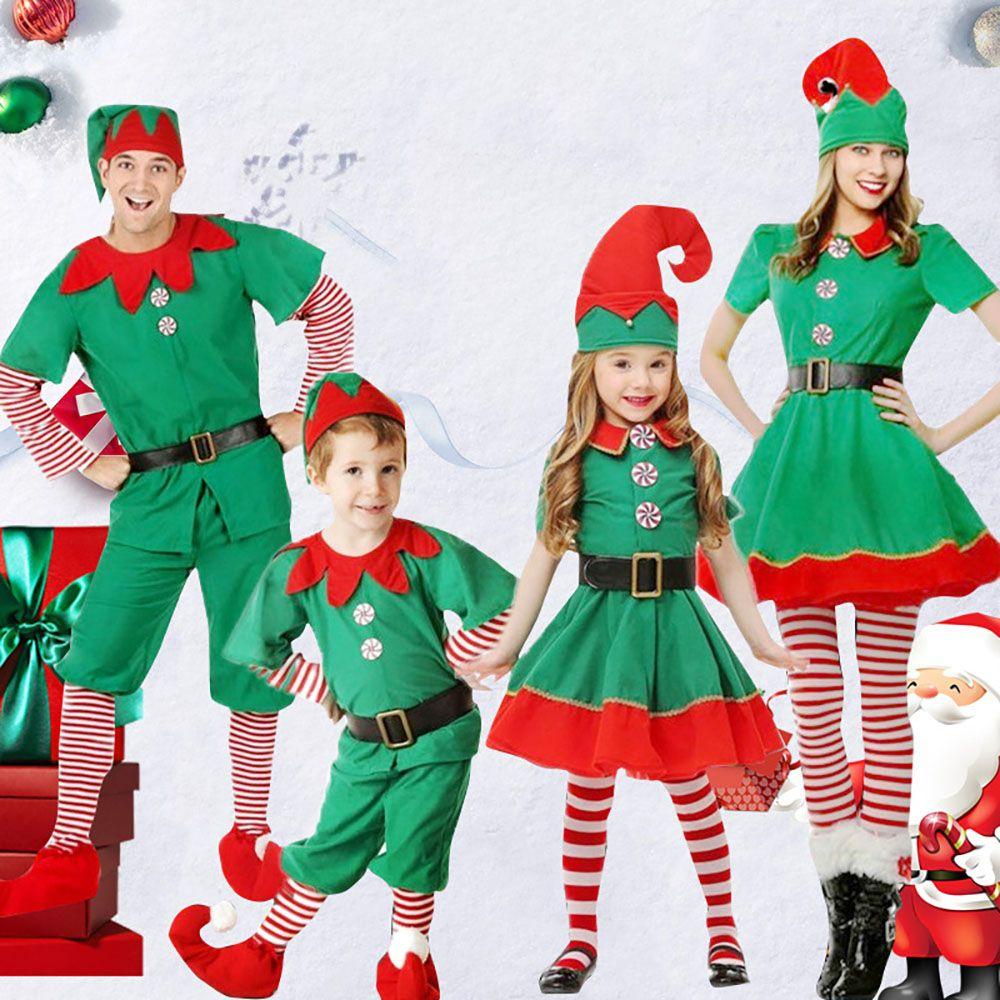 Maxg Bộ Đồ Hóa Trang Yêu Tinh Xanh Lá Cây Ông Già Noel
