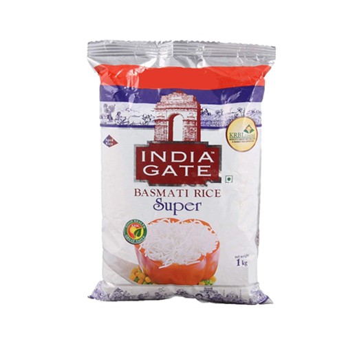 Gạo Basmati India Gate Super Ấn Độ 1kg ngăn ngừa tiểu đường