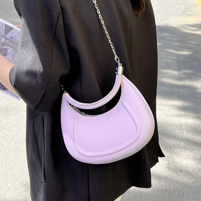 Túi Đeo Chéo Da PU Cao Cấp Màu Trơn Đơn Giản Thời Trang Hàn Quốc