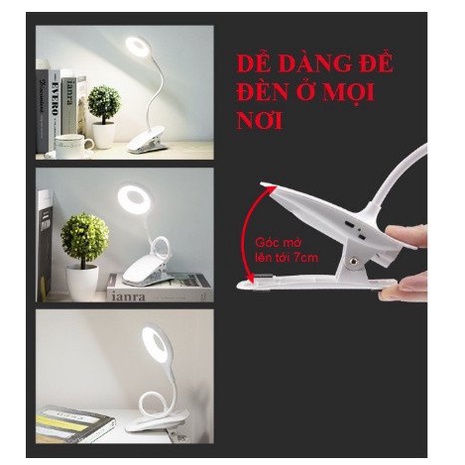 Đèn Học Để Bàn, Đèn Học Kẹp Bàn Chống Cận Có Chân Tiện Lợi