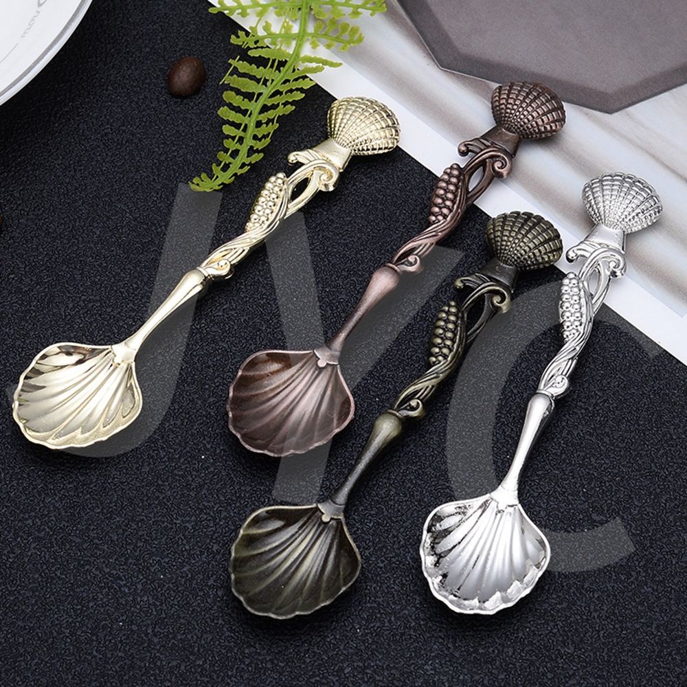 Muỗng cà phê AVALENTINE mini bằng hợp kim kẽm khắc họa tiết cổ điển