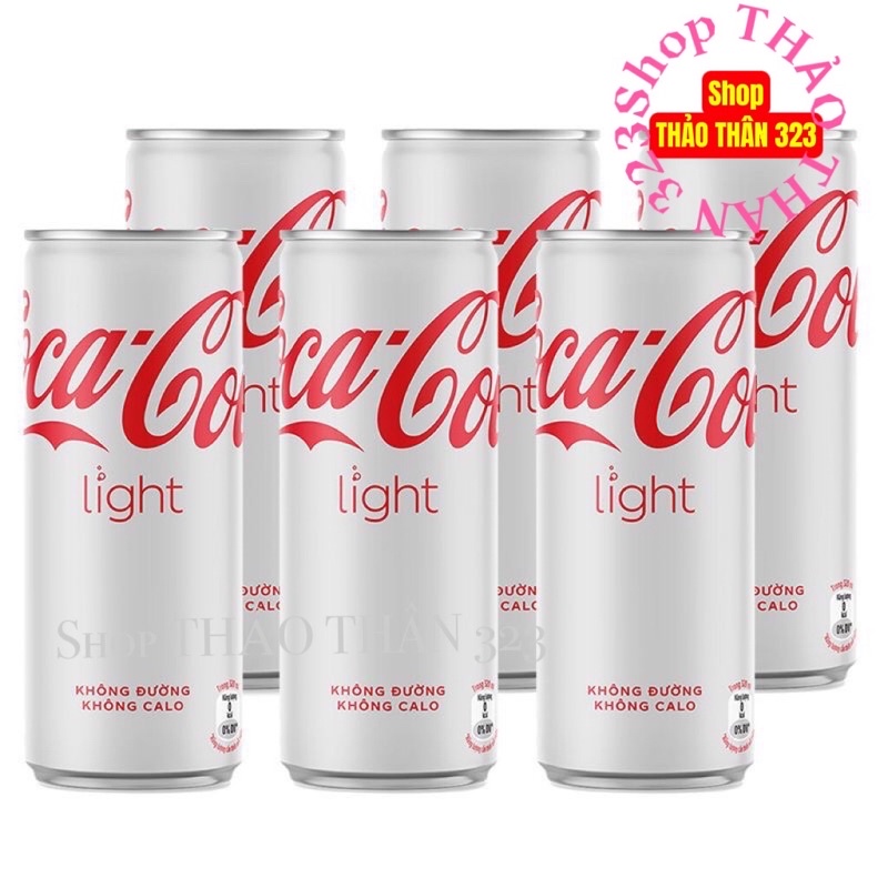 Nước Ngọt Coca-Cola Có Ga / Pepsi Zero (1 Lốc x 6 Lon)