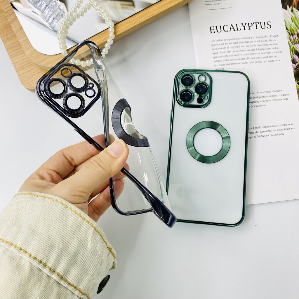 Ốp viền si hở táo viền vuông bảo vệ kính camera iphone 7/8/Plus/X/Xs/Xs Max/11/12/13/14/Pro/ProMax/Max