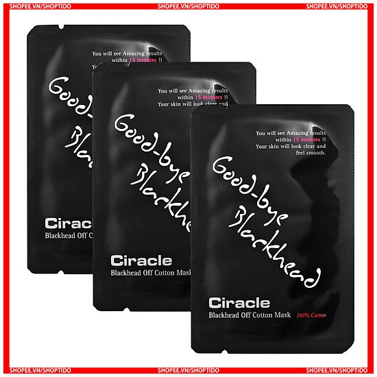 Miếng dán mụn Ciracle dán đẩy mụn mủi đầu đen Ciracle goodbye blackhead 15ml NPP Shoptido