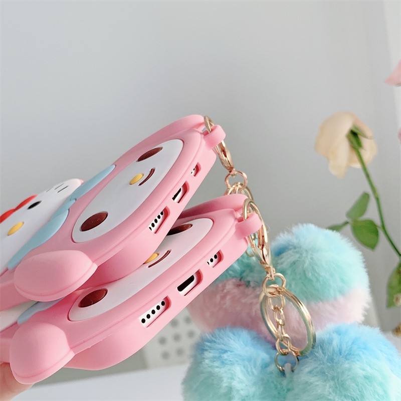 Ốp Điện Thoại Silicon Hình Vịt Màu Xanh Dương Cho iPhone X XS XR 11 11ProMax 12ProMax 12Pro 12 13 13ProMax 7/8 Plus