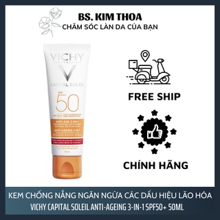 Kem chống nắng chống lão hóa vichy ideal soleil anti-ageing