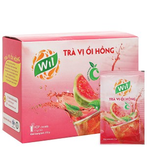 THÙNG TRÀ TRÁI CÂY 3 VỊ ỔI HỒNG, ĐÀO, CHANH WIL Thùng 24 Hộp ( Hộp 272gr)