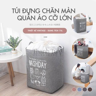 Túi đựng đồ chống thấm nước tiện dụng - Hộp đựng đồ đa năng - Giỏ đựng chăn màn quần áo cỡ lớn