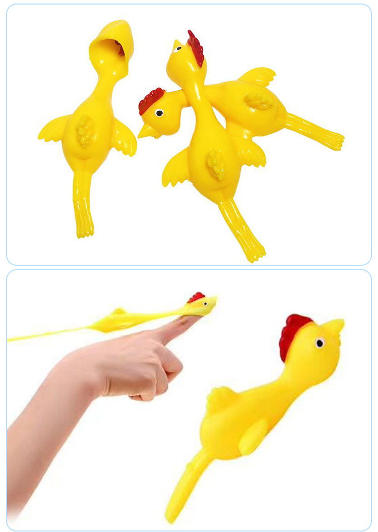 Bung gà tây có thể dính vào tường chất lỏng bắn ra chất lỏng ngón tay bung gà cao su kéo dài đồ chơi nhỏ bay