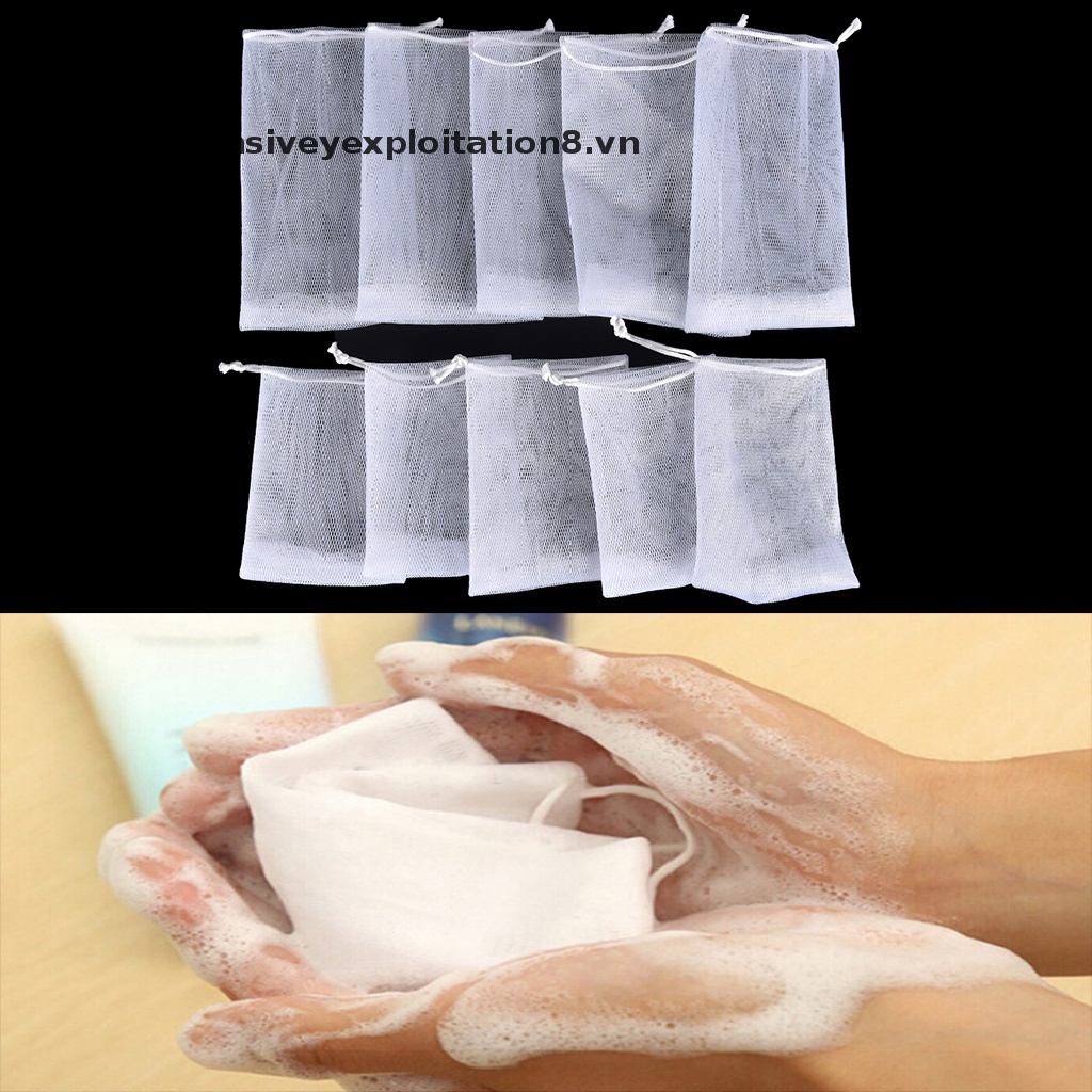 Bộ 5 Túi Lưới Hai Lớp Tạo Bọt Xà Phòng Dễ Dàng