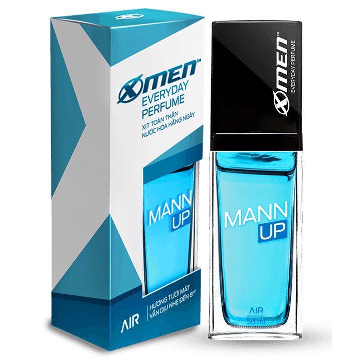 Nhập AFFINS20K [Giảm ngay 20K đơn từ 99K] Xịt nước hoa hằng ngày X-Men Everyday Perfume Mann Up Air 50ml- NPP AN NHIÊN | BigBuy360 - bigbuy360.vn
