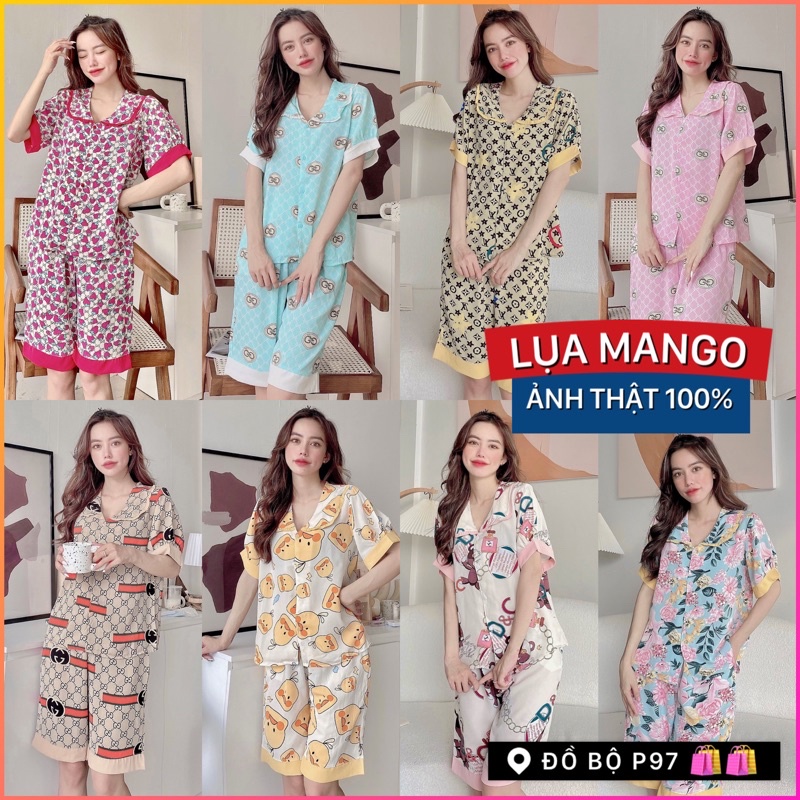 Đồ bộ pijama lững để thương đáng yêu lụa mango, latin ,satin,... chất chuẩn loại một, pijama nữ cao cấp giá rẻ tận xưởng