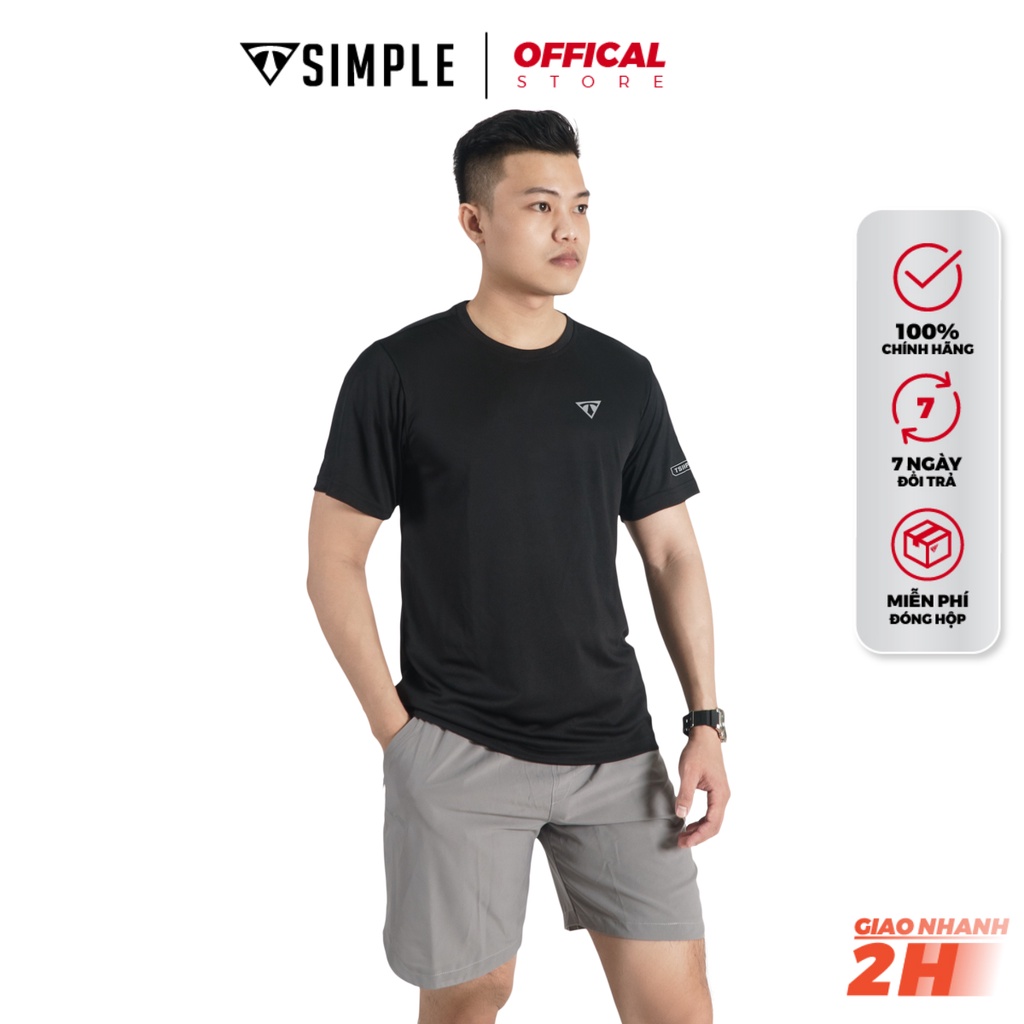 Áo Thể Thao Nam TSIMPLE cổ tròn tay ngắn tập gym vải thun lạnh thoáng mát co giãn chuẩn form MSSAHS | WebRaoVat - webraovat.net.vn