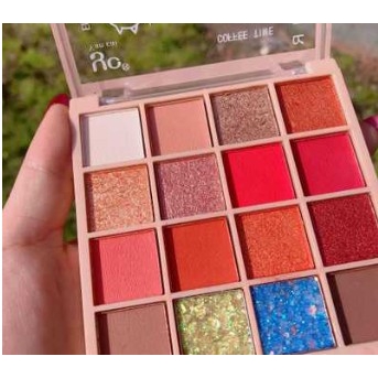 [Hàng mới về] Bảng phấn mắt Beauty Glazed 16 màu tông nhũ và lì chống thấm nước hợp thời trang
