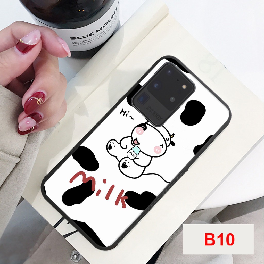 ỐP LƯNG SAMSUNG S20/S20 PLUS/S20 ULTRA IN HÌNH BÒ SỮA CHẤT LƯỢNG CAO