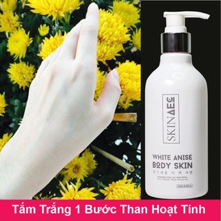 SỮA TẮM KÍCH TRẮNG THAN HOẠT TÍNH - SKIN AEC WHITE ANISE BODY SKIN - DƯỠNG TRẮNG DA BODY CAO CẤP SKIN AEC