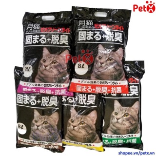 Cát vệ sinh cho mèo cát Nhật đen 8L, sỉ Sll