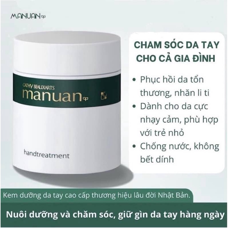 Kem Dưỡng Tay Manuan Cathy Treatment Trẻ Hóa Da Nhật Bản