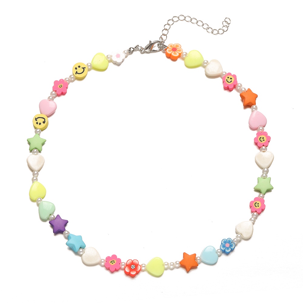 Vòng Cổ Choker Đính Hạt Ngọc Trai/Hoa/Ngôi Sao/Hoa Thời Trang Ngọt Ngào