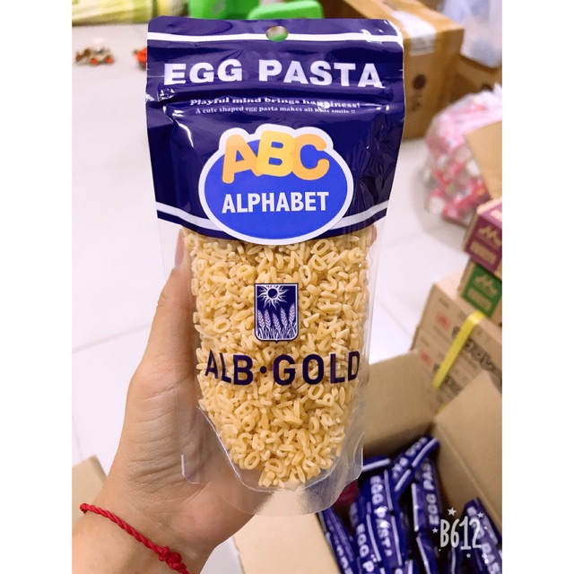 Nui hình chữ cái Egg Pasta Nhật cho bé