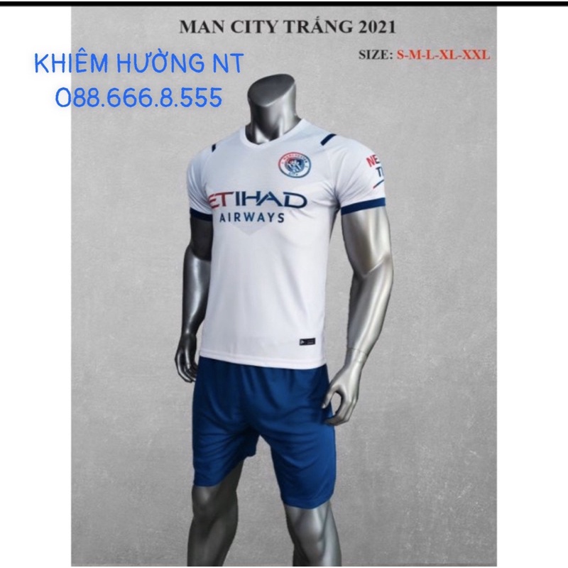 Áo Đấu Man City mùa giải 2021-2022 Màu Trắng Đẹp