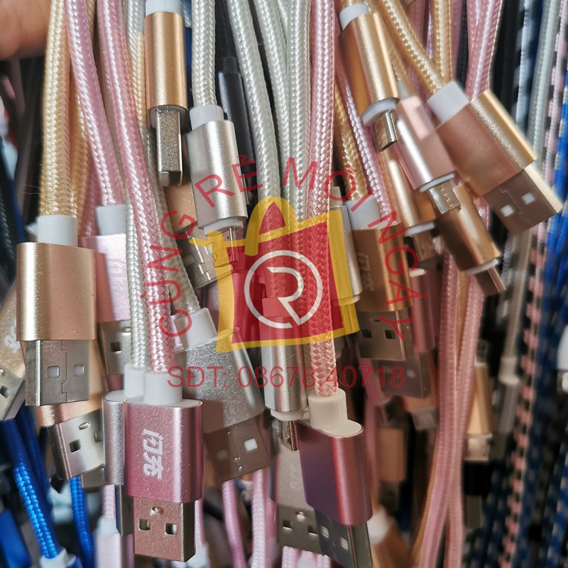Dây cáp sạc điện thoại dài 3 mét dùng cho iPhone, Type C, Android