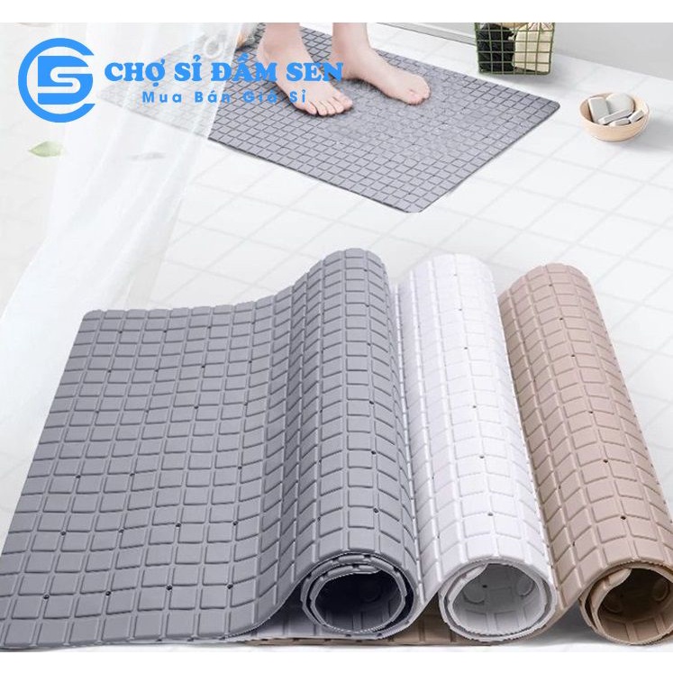 Thảm nhà tắm ô vuông chống trượt, thảm nhựa lót phòng vệ sinh chống trơn trượt an toàn G399-Thamovuong