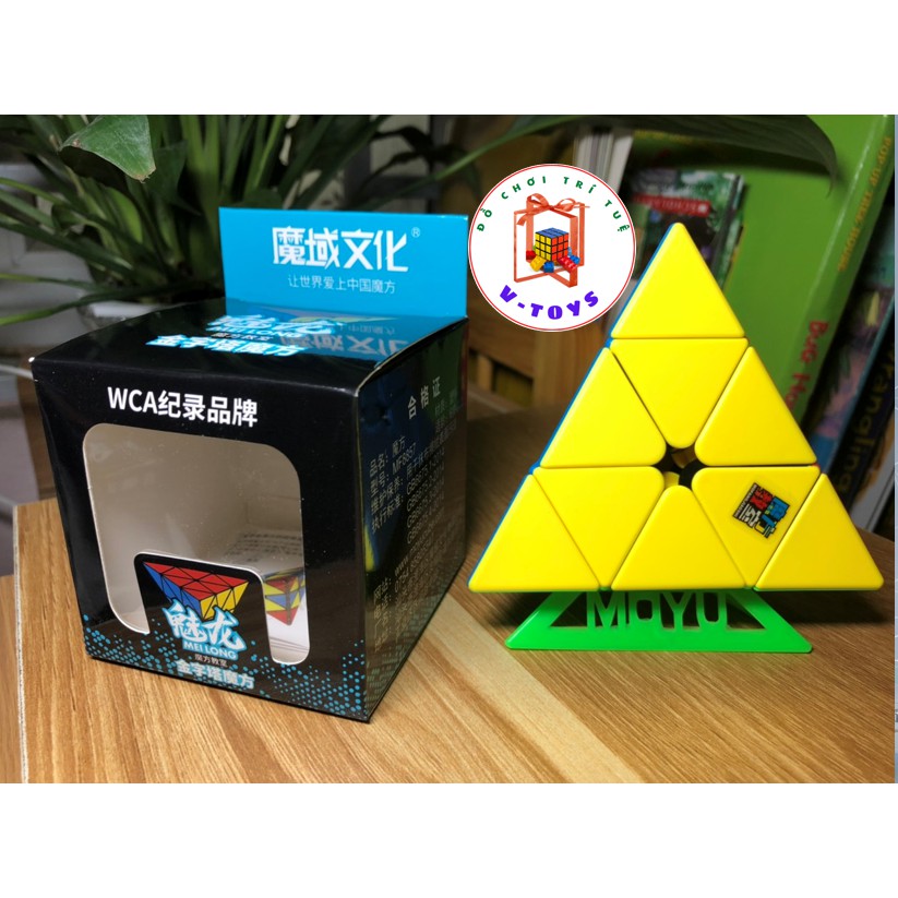 Khối Rubik Pyramid MoYu MeiLong Stickerless - Đồ Chơi Rubic Kim Tự Tháp, Hình Chóp Tam Giác Đều