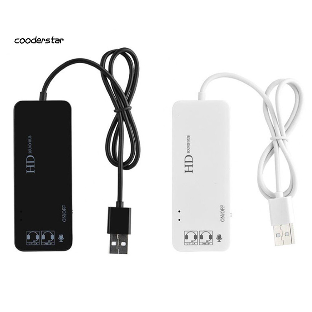 Bộ Chia 3 Cổng Usb 7.1 Kênh Âm Thanh Cho Pc Laptop