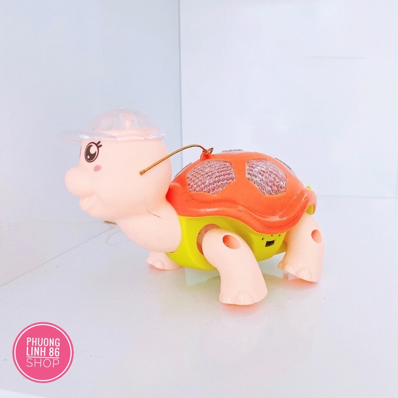Đồ chơi con rùa biết đi có nhạc và đèn cho bé