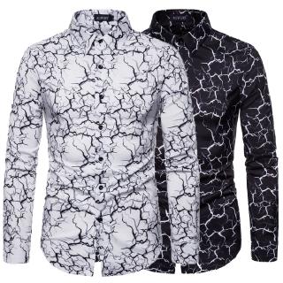 Áo Sơ Mi Nam Tay Dài In Hình Sấm Sét 2020