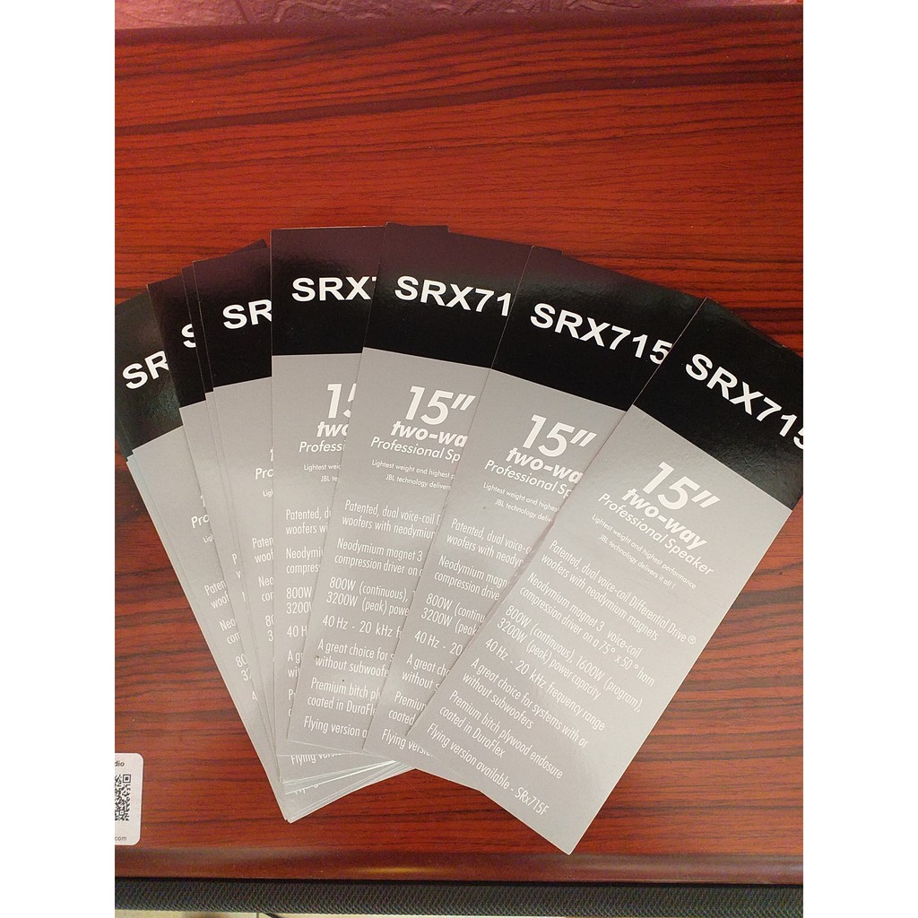 Tem JBL SRX 715 Decal Dán Mặt Loa có keo dính