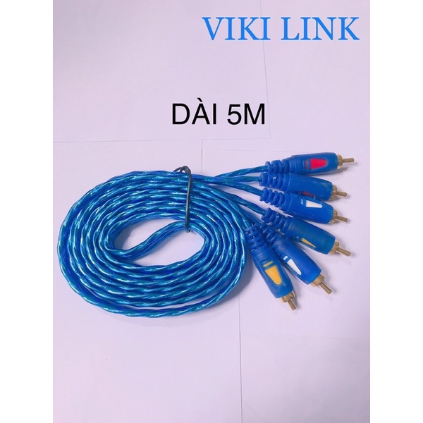 Dây cáp AV bông sen Video/Audio 2 đầu RCA  kết nối ổn định, tín hiệu âm thanh và hình ảnh sắc nét.