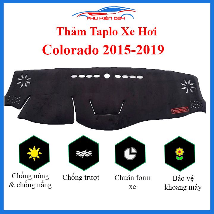 Thảm taplo Colorado 2015-2016-2017-2018-2019-2020-2021-2022 chống nắng nóng làm mát xe mở rộng tầm nhìn