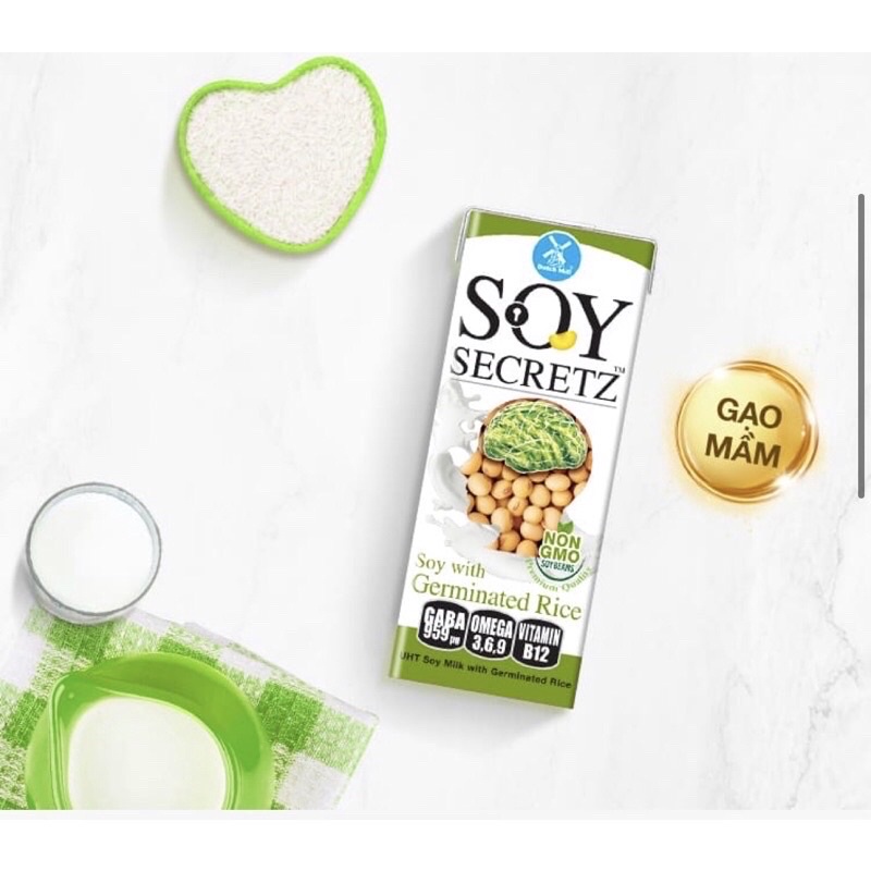 Sữa đậu nành soy secret nhiều vị 180ml tuyệt ngon