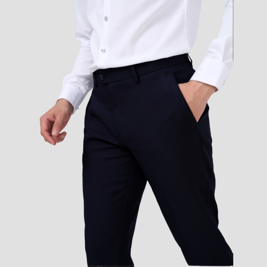 Quần âu nam BASIC chất vải cottonn tuyết mưa ,co giãn 4 chiều dáng ôm body chống nhăn không xù