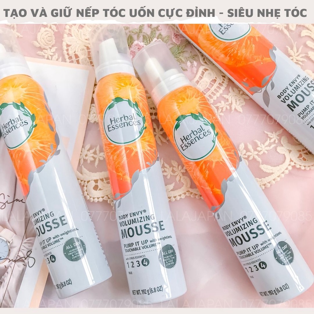 Mousse làm xoăn và phồng tóc Herbal Essences