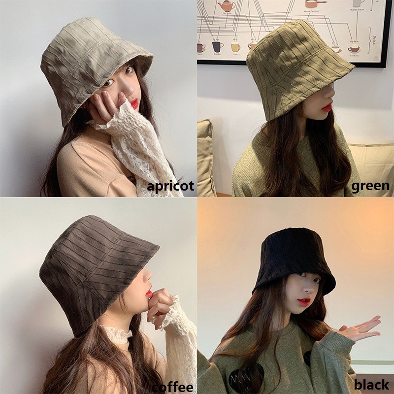 Mũ Bucket Hoạ Tiết Kẻ Sọc Nhiều Màu Sắc Thiết Kế Trẻ Trung Năng Động