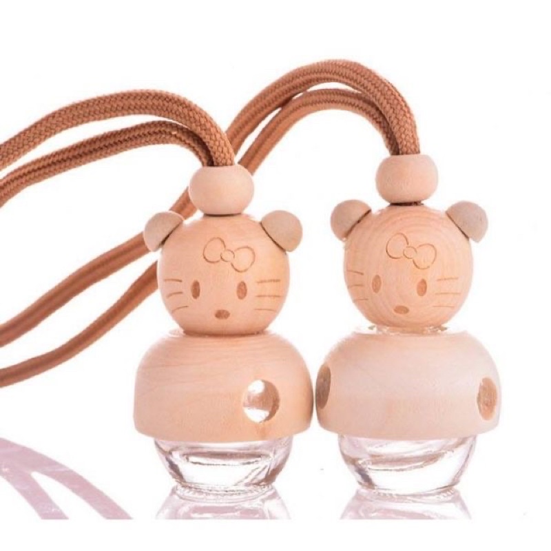 Lọ Đựng Tinh Dầu Treo Xe Oto - Xe Hơi - Hình Mèo Kitty Dễ Thương