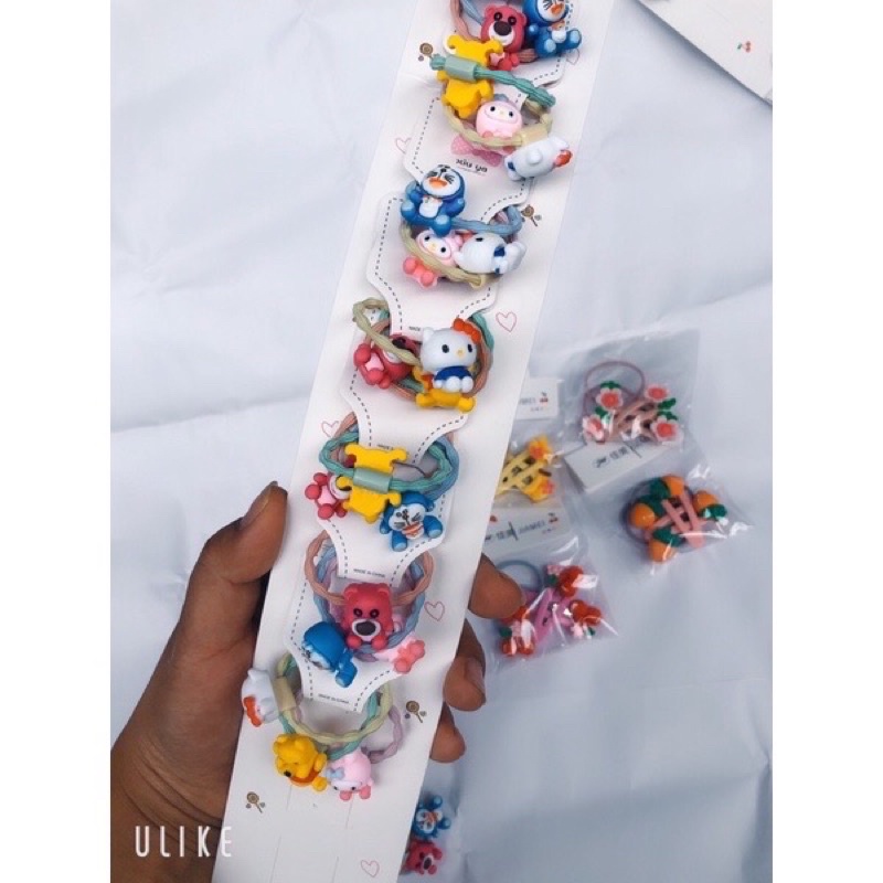 Dây buộc tọc hình hoa quả, hình thú đáng yêu cho bé