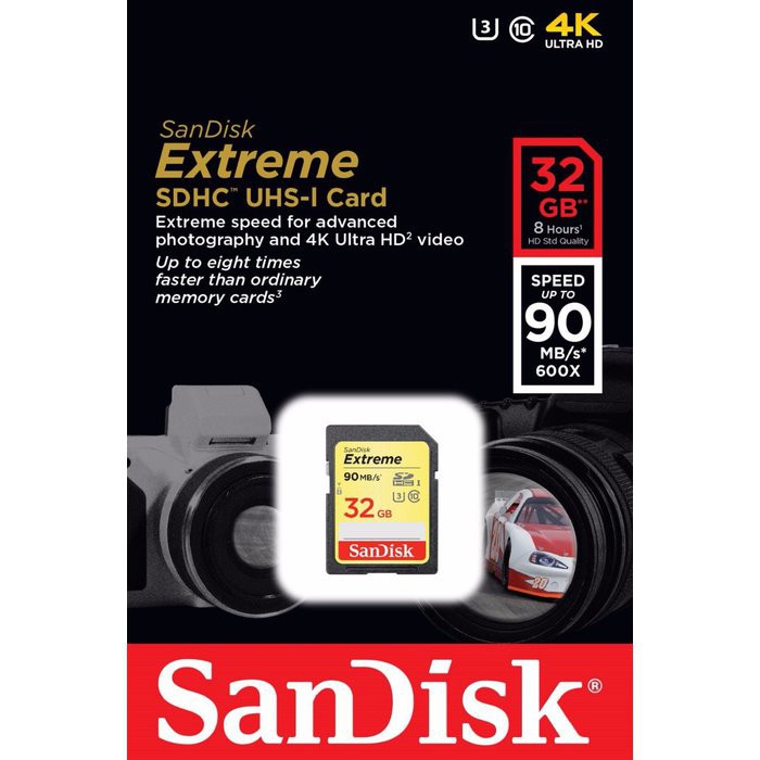 THẺ NHỚ SD SANDISK EXTREME 32GB