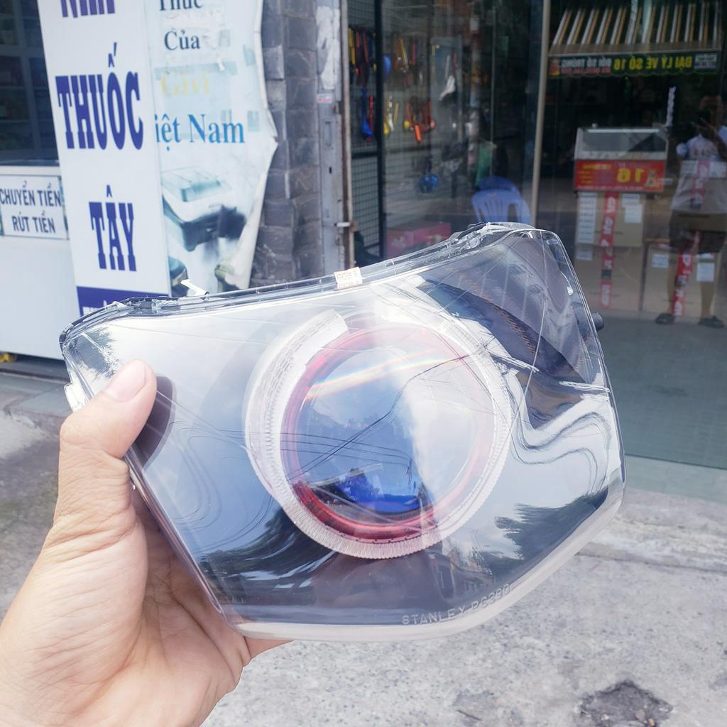 Chóa Đèn Bi Cầu Wave Alpha Wave S110 Và Wave RS 110 Chóa Zin Wave Kèm Đèn Bi Cầu M10 Lắp Sẵn