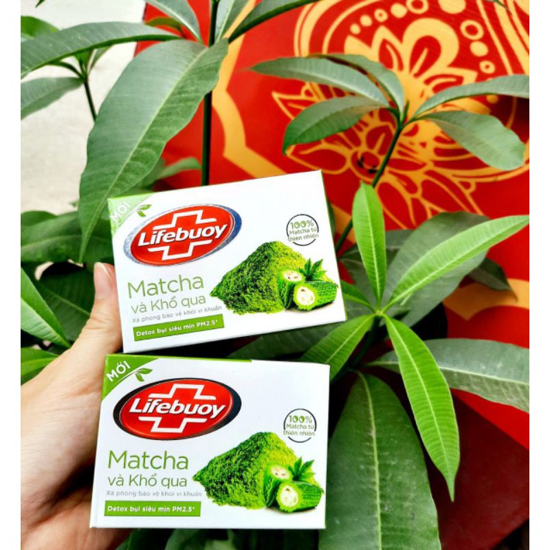 Xà bông tắm lifebuoy matcha khổ qua